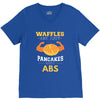 waffles are just pancakes with abs V-Neck Tee