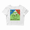 Bicycle Day t-shirt   1943 vintage (albert hofmann lsd) Crop Top