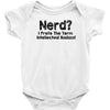 nerd i prefer the term intellectual badass t shirt funny geek tee clas Baby Onesie