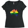 Australia Lgbt Women's Triblend Scoop T-shirt