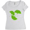 ginkgo leaves Women's Triblend Scoop T-shirt