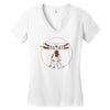 vitruvian robot Women's V-Neck T-Shirt
