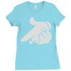 mickey hands gun Ladies Fitted T-Shirt