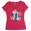 mexico Women's Triblend Scoop T-shirt