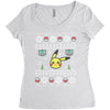 pokemon christmas ugly Women's Triblend Scoop T-shirt