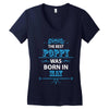 The Best Poppy Was Born In May Women's V-Neck T-Shirt