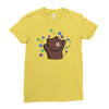 dorp bear Ladies Fitted T-Shirt