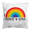 Peace &amp; Love Throw Pillow