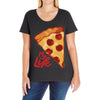 pizza my life Ladies Curvy T-Shirt