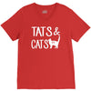 tats &amp; cats V-Neck Tee
