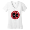 Starry Night Deadpool Women's V-Neck T-Shirt