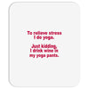 drink wine in ractangle Mousepad