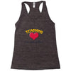 teaching is a work of heart Racerback Tank
