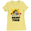 gamer gremlin stole pog Ladies Fitted T-Shirt
