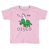 To The Disco (Unicorn Riding Triceratops) Toddler T-shirt