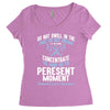 do not dwell in the past do not dream of the future concentrate the mi Women's Triblend Scoop T-shirt