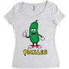 pickles Women's Triblend Scoop T-shirt