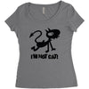 i'm not cat Women's Triblend Scoop T-shirt