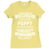 Super Cool Poppy Of A Freaking Awesome Granddaughter Ladies Fitted T-Shirt