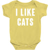 i like cats Baby Onesie