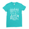 camping fixes everything! Ladies Fitted T-Shirt