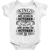 Real Kings Are Born On October 31 Baby Onesie