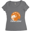 the man the myth the fishing Women's Triblend Scoop T-shirt