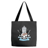 skull emblem Tote Bags