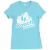 couch potato Ladies Fitted T-Shirt