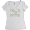 hauling a Women's Triblend Scoop T-shirt