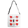 ls lesbian full heart Adjustable Strap Totes