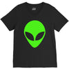 uomo alieno ufo stampa verde fluo divertente mitiche V-Neck Tee