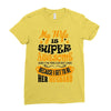 My Wife Is Super Awesome Her Husband Ladies Fitted T-Shirt