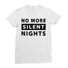No More Silent Nights Ladies Fitted T-Shirt
