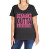 straight outta preschool Ladies Curvy T-Shirt