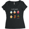 cupcakes Women's Triblend Scoop T-shirt