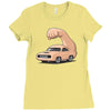 muscle car Ladies Fitted T-Shirt