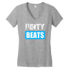 dirty beats Women's V-Neck T-Shirt