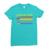 lightsaber rainbow Ladies Fitted T-Shirt