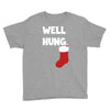 well hung endowed christmas stocking funny Youth Tee