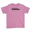 i'd rather be running funny cool run runner marathon sport athlete shi Youth Tee