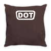 2x dot sticker vinyl decal d.o Throw Pillow