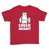 gym cat workout Youth Tee