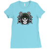 skull racer Ladies Fitted T-Shirt