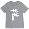 palm tree sticker vinyl decal tropical island beach ocean wall car win V-Neck Tee