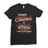 Merry Christmas To Uncle Of Great Awesome Ladies Fitted T-Shirt