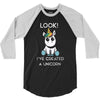 look i've created a unicorn 3/4 Sleeve Shirt