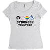 Stronger Together Women's Triblend Scoop T-shirt