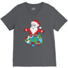 santa with piles of christmas V-Neck Tee