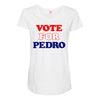 Vote For Pedro Maternity Scoop Neck T-shirt